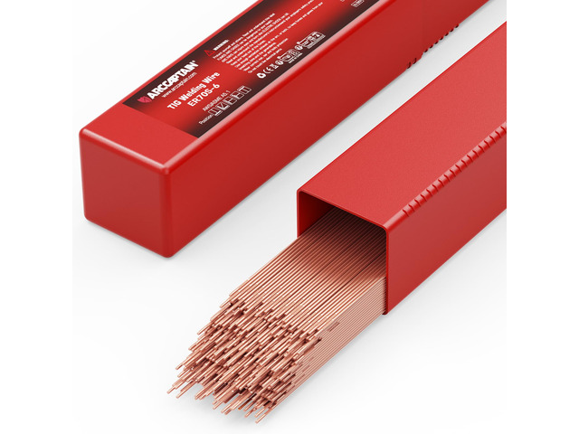 Mild Steel TIG Welding Rod ER70S-6, 1/16' X 16', 5LB Ideal for Mild Steel Fabrication & Repair with Stable Arc, Smooth Weld Beads & Consistent Results