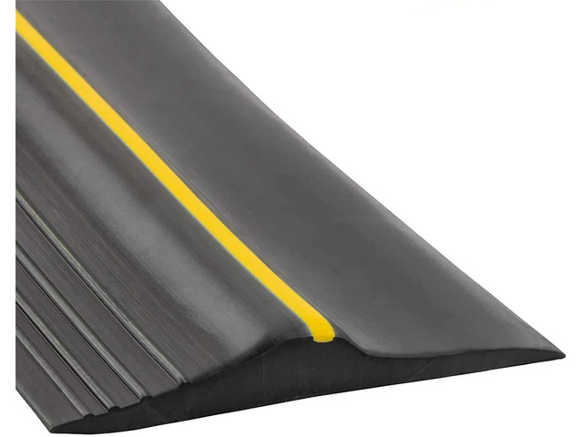 Universal Garage Door Bottom Threshold Seal Strip,Weatherproof Rubber DIY Weather Stripping Replacement, Not Include Sealant/Adhesive (16Ft, Black)
