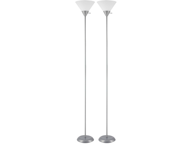 67150 Elliott Floor Lamp, Silver (Pack of 2)
