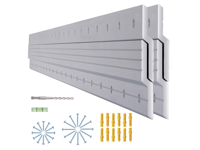 (41 inch) French Cleat Hanger Heavy Duty 500 Lbs Load, 2 Pairs Aluminum Z Clips French Cleats, Interlocking Wall Mount Bracket Hardware Kit for...