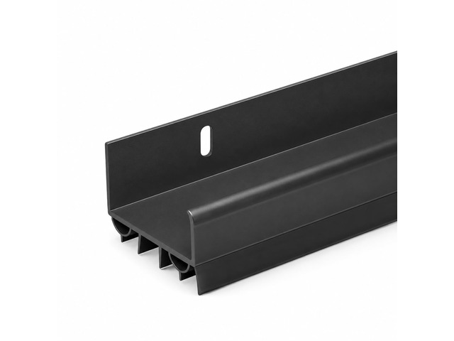 36 Inch Slide-On PVC Door Sweep for Bottom of Door, Door Bottom Seal with Drip Cap, Fits 1-3/4' Doors and 3/8'-7/8' Gaps, Exterior Door Draft...