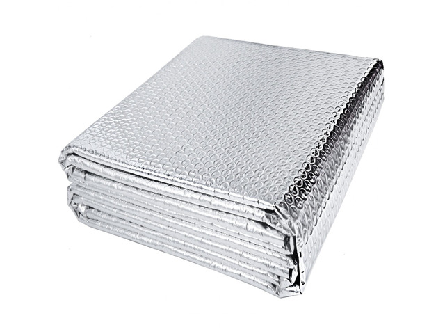 Double Reflective Insulation RV Window Insulation for Summer Heat Reflective Window Film for Roof, Car, Garage Doors, 24 in X 10 FT