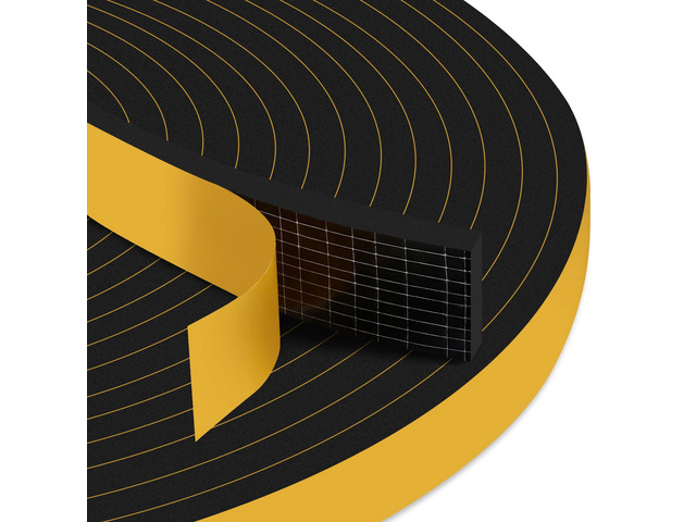 33Ft Door Weather Stripping, (1 in x 1/4 in), Strong Adhesive, Sound Proof, Door Insulation, Weatherproof Foam Tape for Doors, Weatherstripping for...