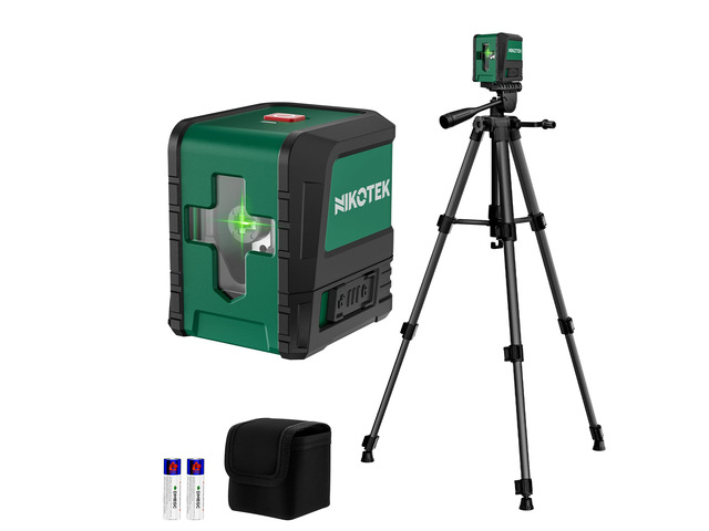 Laser Level, Self-leveling Green Line Laser With Horizontal and Vertical Lines for Construction and Picture Hanging, Battery Included (NK02GT1)