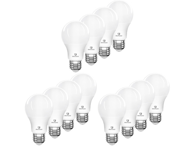 A19 LED Light Bulbs 60 Watt Equivalent - UL Listed - Cool White 4000K LED Light Bulb - 9W Non Dimmable, 800 Lumens (12 Pack)