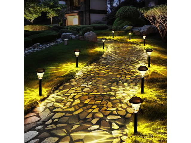 16 Pack Solar Lights Outdoor Waterproof, Solar Garden Lights Outdoor Solar Lights for Yard, Yard Decorations Outdoor for Pathway, Patio, Garden,...