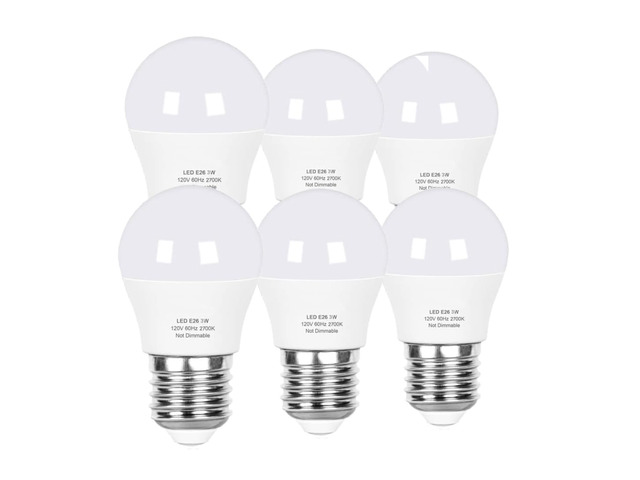 3W LED Bulb Equivalent 25 Watt Light BulbsA15 Soft White Low Watt Light Energy Saving 2700K Standard E26 Base for Home Bedroom 6-Pack