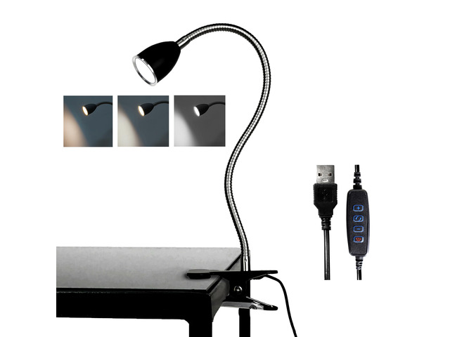 Desk lamp Eye-Caring Table Lamps, 360°Rotation LED Desk Clip Lamp Reading Light Portable Reading Book Light, Clamp Light, Study Desk Lamps for...