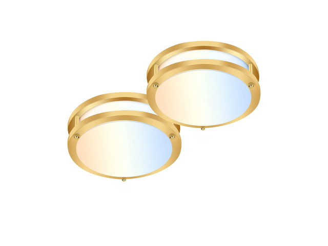 10 inch Flush Mount LED Ceiling Light Fixture,1100LM 17W,2700K/3000K/3500K/4000K/5000K Adjustable Ceiling Lights,Gold Saturn Dimmable Lighting for...