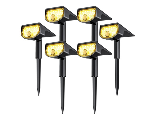 Solar Motion Sensor Outdoor Lights,Solar Lights Outdoor Waterproof IP68/30 LED/3 Modes,Solar Powered Spotlights,Landscape Lighting for Yard and...