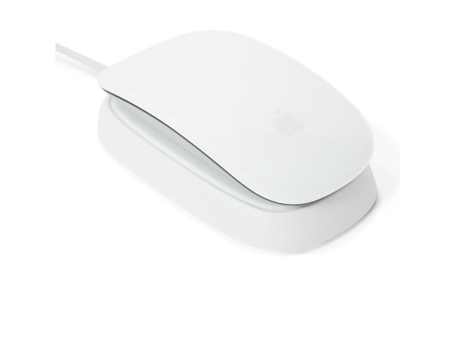 Charging Station for Apple Magic Mouse, White Usable As Charging Dock, Stand & Charger, Includes 5ft (1.5m) USB-A Cable, Lightning Connector