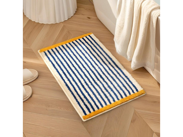 GIB Bathroom Rugs 24'x16', Extra Soft Absorbent Non Slip Washable Bath Mat
