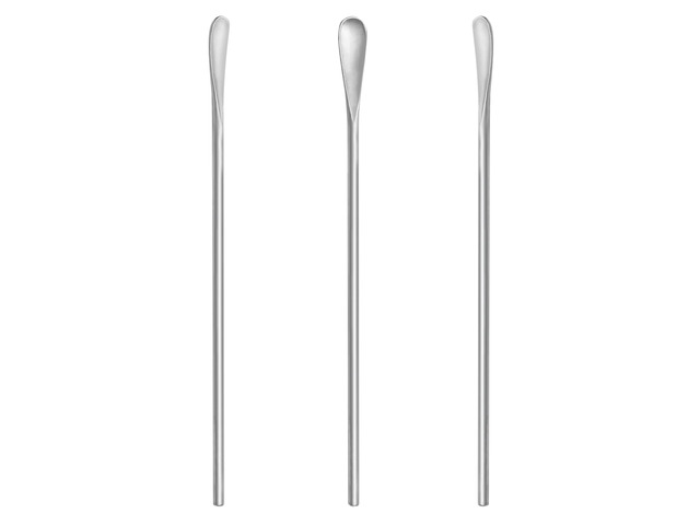 3pcs Quality Swizzle Sticks Long 8.6-Inch, Silver Metal 304 Stainless Steel Stirring Spoons Mixing Stirrers for Latte Coffee Espresso Cocktail...