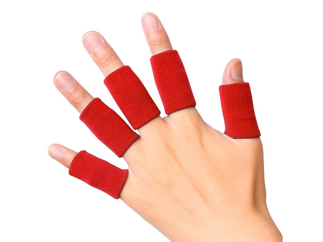 Finger Sleeves 5Pack Sport Finger Brace Protector Compression Sleeve Breathable elastic finger tape, thumb splint brace for arthritis, triggger...