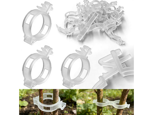 150 Pcs Plant Support Clips, 2026 New Upgraded Adjustable Plastic Clips for Securing Plants, Tomato Vine Clips, Plant Fixing Clips, Garden Clips...