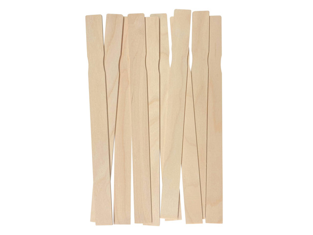 12 Inch Paint Stir Sticks, 10 Pack Wooden Stir Sticks, Paint Mixing Sticks, Garden and Library Markers, Wood Sticks for Crafting
