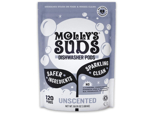 Dishwasher Pods Clean Dishwasher Detergent, Cuts Grease & Rinses Clean (Residue-Free) for Sparkling Dishes 120 Auto-Release Tabs (Unscented)