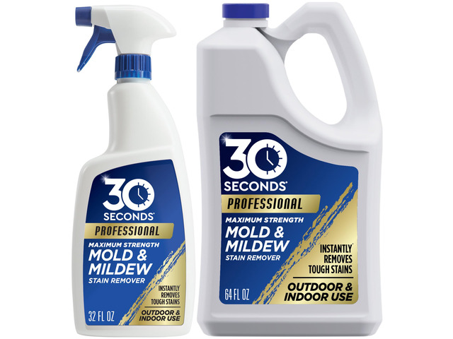 Pro Mold and Mildew Stain Remover Scrub Free Brighter Results Instantly Ready To Use 32 oz Spray Bottle, 1 Gallon Refill