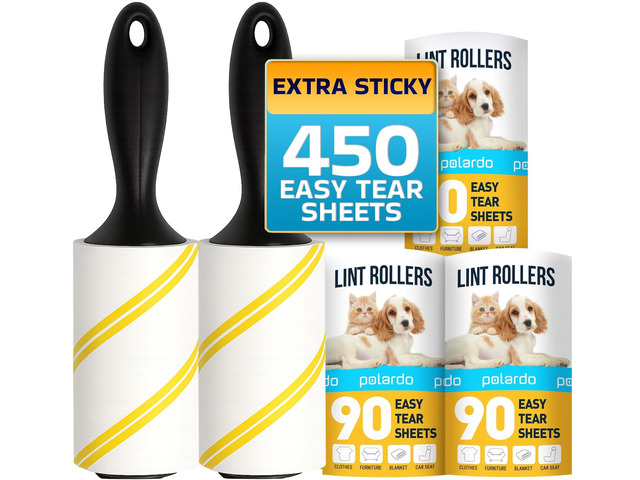 Lint Rollers for Pet Hair, Sticky, Remover for Couch, Clothes Furniture and Carpet. Lint Roller Dog Hair Remover Cat Hair, Animal Hair, Pet Fur,...