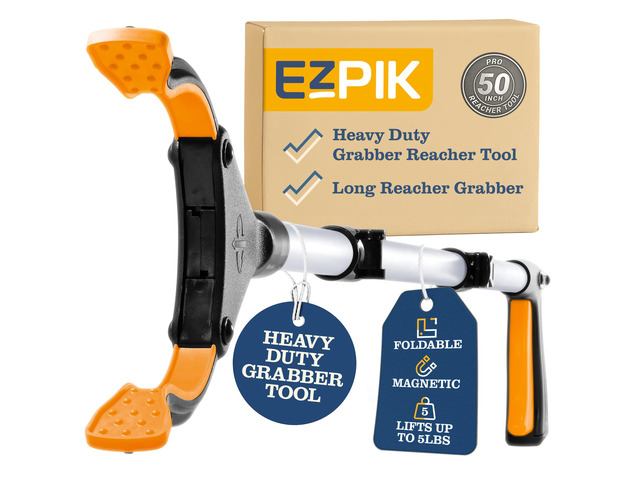 New 2026 Pro 50' Foldable Grabber Reacher Tool for Seniors - Grabbers for Elderly Reaching Tool Heavy Duty Pickup Trash Picker Upper Equipment -...