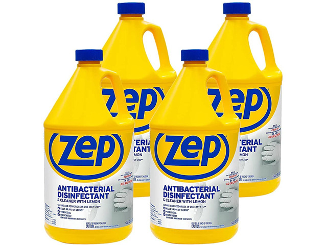 Antibacterial Disinfectant Cleaner with Lemon Gallon (4 Pack) Deodorizes areas that generally are hard to keep fresh smelling such as empty garbage...