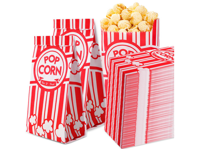 Paper Popcorn Bags,800 Packs 1oz Popcorn Bag Individual Servings Pop Corn Bag Bulk for Poporn Machine,Movie Nights Pop Corn Bags