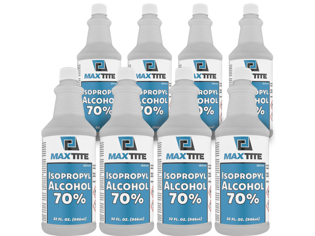 Isopropyl Alcohol 70% (2 Gallons (32oz, 8 Pack))