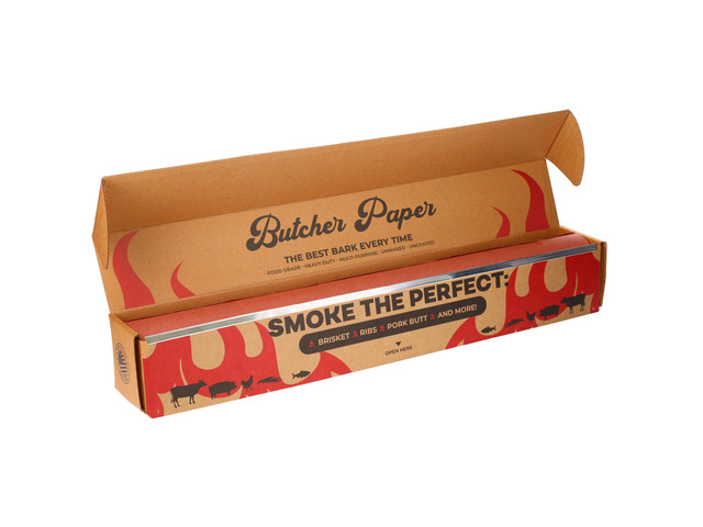 Pink Butcher Paper Roll with Dispenser Box, 24' x 175' (2100) Food-Grade Peach Butcher Paper for Smoker, BBQ, Grilling, Smoking Meat - USA Made -...