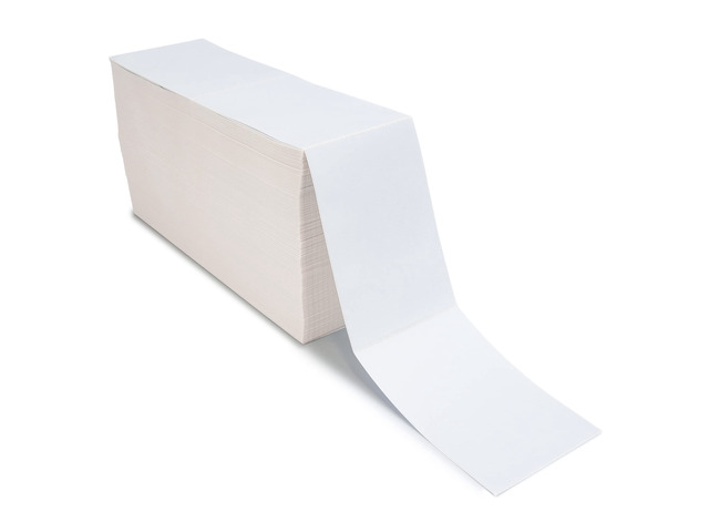 L LIKED 2500 4x6 Thermal Labels Fanfold, Direct Thermal Shipping Labels - Perforated and Strong Adhesive