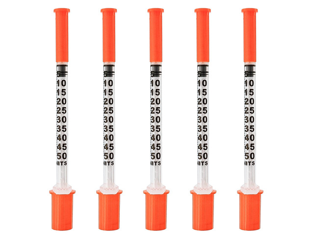 0.5cc/mL with 31G 5/16 inch (8mm) Individual Package Pack of 100