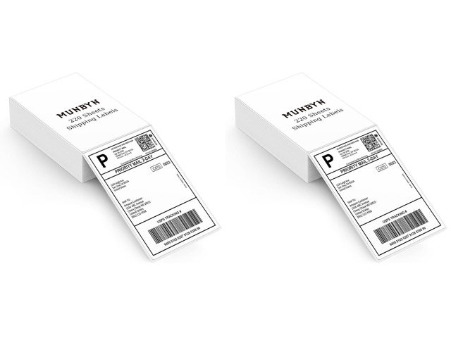 4'x6' Direct Thermal Shipping Labels, Commercial Grade Permanent Adhesive Fanfold Mailing Postage Label Paper for Thermal Printers and Packages,...