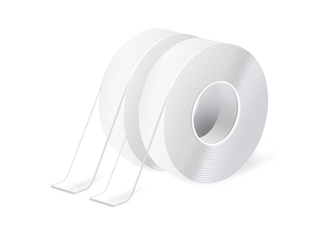 Traceless Nano Double-Sided Tape, 1/24 Inch x 2 Inch x 10 ft, Crystal Strong Adhesion, Removable, Reusable, Waterproof, Residue-Free, Damage-Free,...