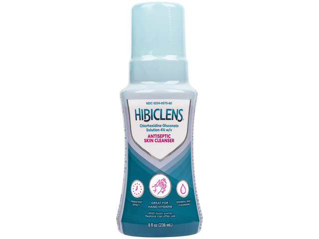 Antimicrobial and Antiseptic Soap and Skin Cleanser 8 oz with Foaming Pump for Home and Hospital 4% CHG