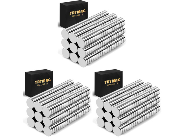 200Pcs Small Round Refrigerator Magnets for Crafts, 8x3mm Mini Rare Earth Tiny Strong Neodymium Disc Magnets for Whiteboard, Fridge, Office,...