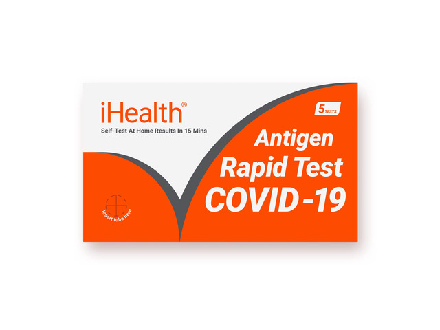 COVID-19 Antigen Rapid Home Test, 5 Tests, FDA Authorized OTC at-Home Self Covid Test, Results in 15 Minutes with Non-invasive Nasal Swab, for ages...