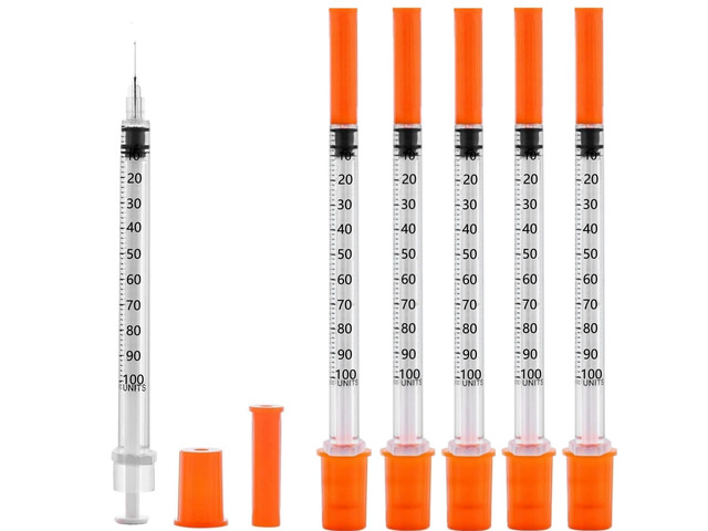 100 Pack 1ml/cc 31Ga Lab Supplies, Individually Package