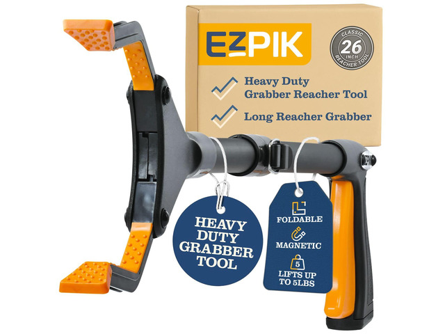 Classic 26 Folding Grabber Reacher Tool with Dual Magnets, Heavy Duty Trash Picker Upper Grabber for Seniors & Disabled Users, Aluminum Pickup Tool...