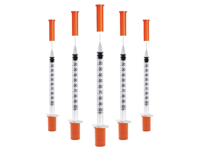 U-100 1cc Syringes with 31g 5/16' (8mm), Individually Wrapped, Pack of 100
