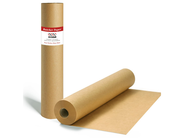 24 x 200 Brown Butcher Paper Roll for Smoking Meat, BBQ, Grilling Unbleached, uncoated & unwaxed, made from premium virgin pulp, durable, ideal for...