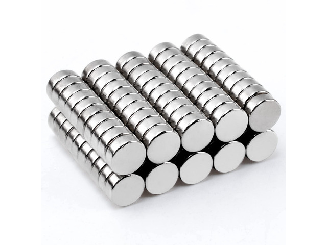 100 Pcs Super Strong Neodymium Disc Magnets, 8 x 3mm Small Magnets Heavy Duty, Mini Round Rare Earth Magnets, for Locker Industrial Dry Erase Board...