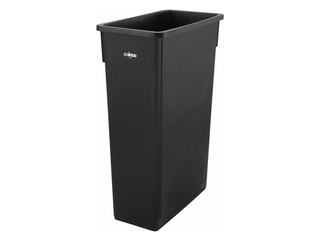 Slender Trash Can, 23-Gallon, Black Great for Kitchens, Dining Areas and Back-of-house Cleanup