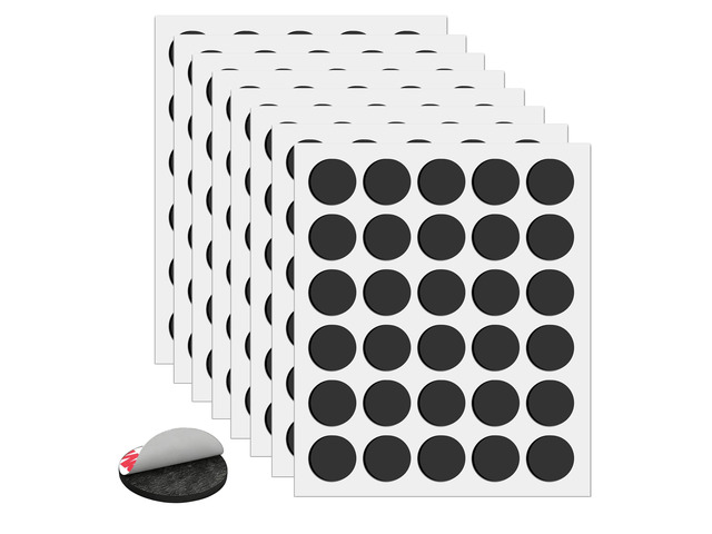 Round Magnets with Adhesive Backing, 240 Fridge Circle Magnetic Tape 0.8' x 0.08' Anisotropy Magnet Dots for DIY Crafts Art Projects Whiteboard...