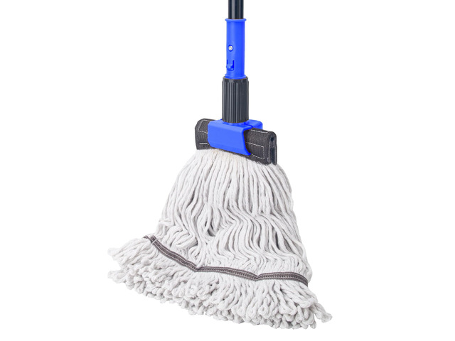 Heavy Duty Mops for Floor Cleaning,60' Commercial Industrial Mop Long Handle, Looped-End String Cotton Wet Mop for Home, Kitchen, Garage, Office...