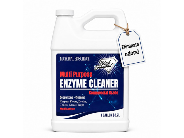 Commercial Multi-Purpose Enzyme Cleaner & Odor Eliminator Pet & Human Urine, Stains & Odors Carpet, Laundry, Bathroom, Drain & Trash Deodorizer...