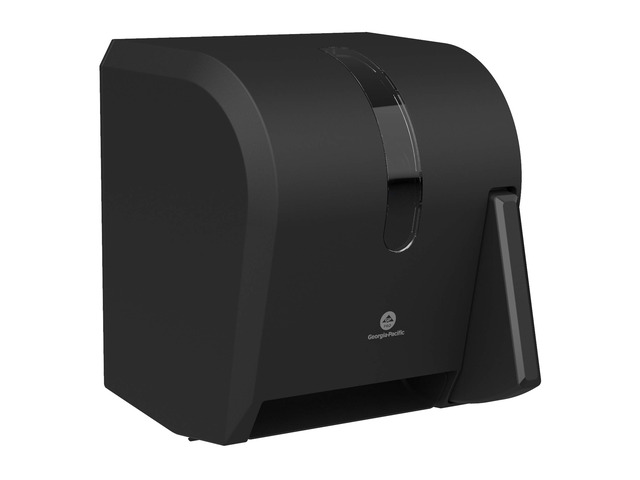 Push Paddle Roll Paper Towel Dispenser by GP PRO, 54338A, Black