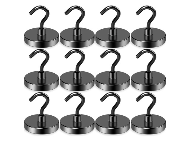 Magnetic Hooks Magnet Hook for Cruise Cabins 130LBS, 12P Essentials Classroom Metal Key Holder Hanging Ship Door Decorations Heavy Duty Neodymium...
