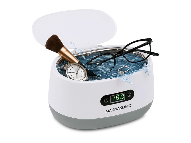 Ultrasonic Cleaner - 20oz Tank Ultrasonic Jewelry Cleaner & Ultrasonic Retainer Cleaner, Digital Timer, 5 Cleaning Modes for Glasses, Rings,...