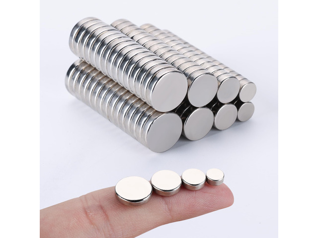 120Pcs Small Magnets for Crafts4 Different Size,Mini Round Magnet,Multi-Use for Fridge,DIY, Office, Hobbies, and Science