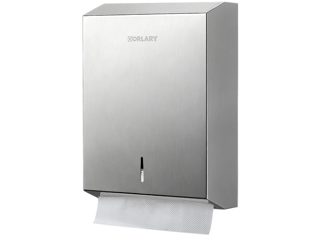 Commercial Paper Towel Dispenser Wall Mount, Silver Brushed Stainless Steel, C-Fold Multifold Trifold Bathroom Paper Towel Holder, Ideal for Home,...