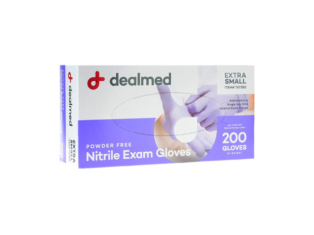 Nitrile Exam Gloves - Latex Free - X-Small - 200 Count